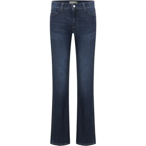 Dark Denim Flared Jeans , female, Sizes: XL, 2XL, L, M, 3XL - CAMBIO - Modalova