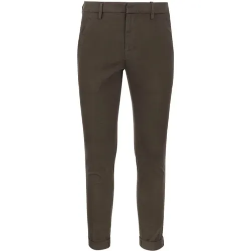 Gaubert - Slim-fit Gabardine Hose - Dondup - Modalova