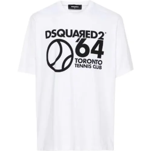 Weiße T-Shirts und Polos , Herren, Größe: 2XL - Dsquared2 - Modalova