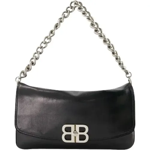 Leather Handbag with Adjustable Strap , female, Sizes: ONE SIZE - Balenciaga - Modalova