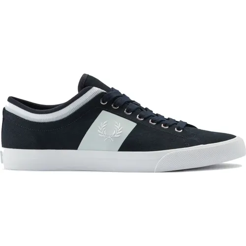 Double-Tipped Cuff Twill Sneakers , male, Sizes: 10 UK - Fred Perry - Modalova