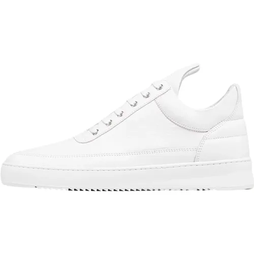 Niedrige Top Ripple Nappa Komplett Weiß , unisex, Größe: 40 EU - Filling Pieces - Modalova