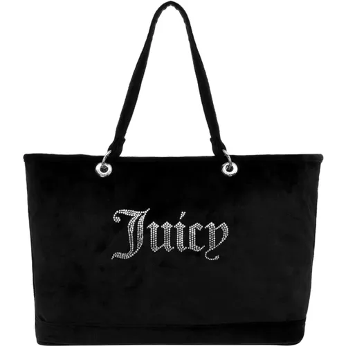 Chic Large Tote Bag with Swarovski , female, Sizes: ONE SIZE - Juicy Couture - Modalova