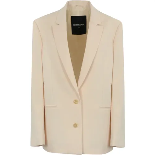 Damen Twill Stretch Blazer Jacke , Damen, Größe: 2XS - PATRIZIA PEPE - Modalova