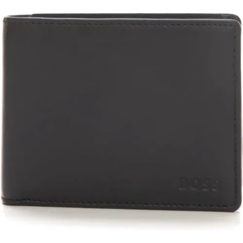 Leather Wallet with Card Slots , male, Sizes: ONE SIZE - Boss - Modalova