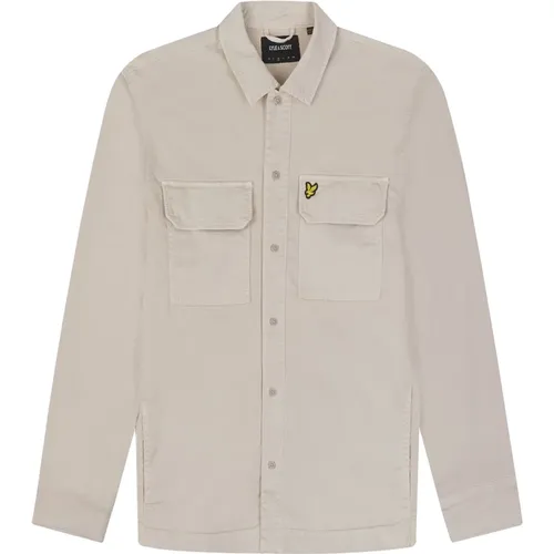 Gefärbt Overshirt Gewebte Hemden , Herren, Größe: 2XL - Lyle & Scott - Modalova