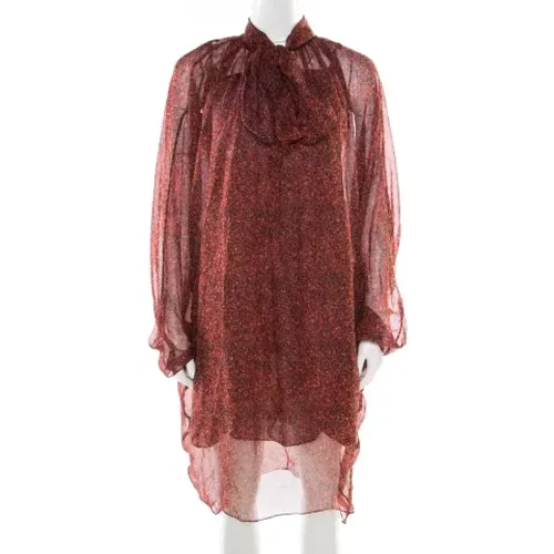 Pre-owned Silk dresses , female, Sizes: L - Yves Saint Laurent Vintage - Modalova