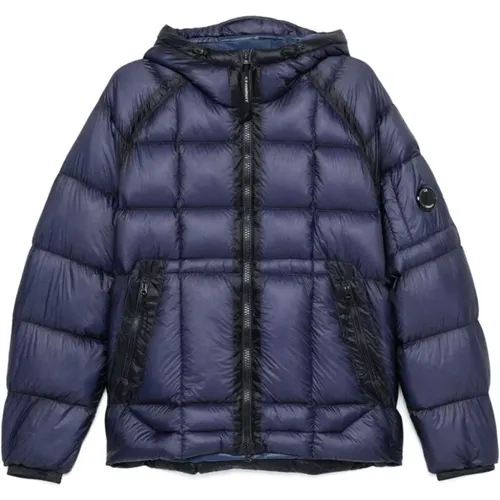 Quilted Down Jacket Navy , male, Sizes: XL - C.P. Company - Modalova