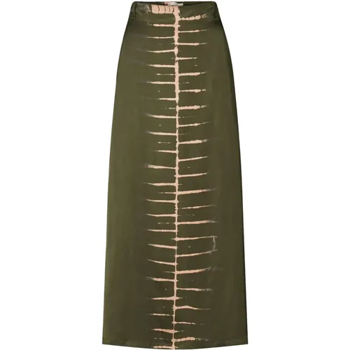 Elegant Slit Skirt Cesilla Forrest , female, Sizes: XL, L, M, S, XS - Rabens Saloner - Modalova