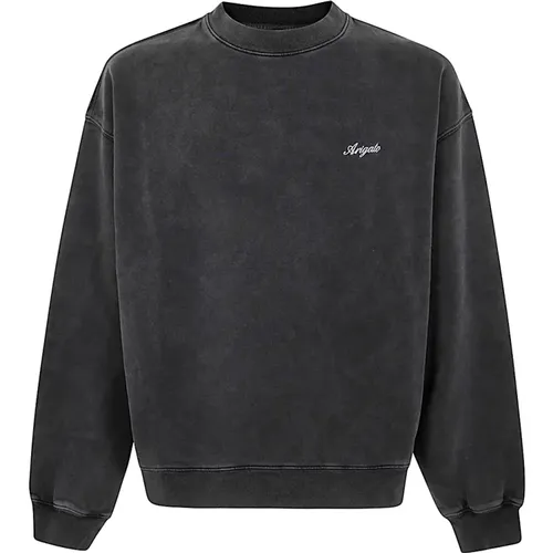 Schwarzer Gewaschener Sweatshirt , Herren, Größe: M - Axel Arigato - Modalova