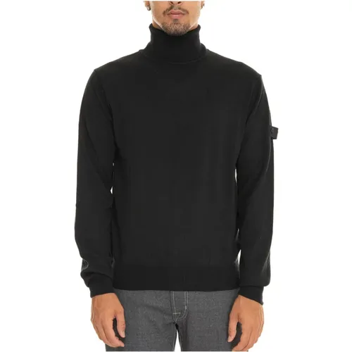 Rollkragenpullover mit Ellbogenpatches - Peuterey - Modalova