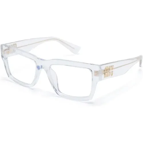 Klare optische Brille, vielseitig und stilvoll , Damen, Größe: 52 MM - Miu Miu - Modalova