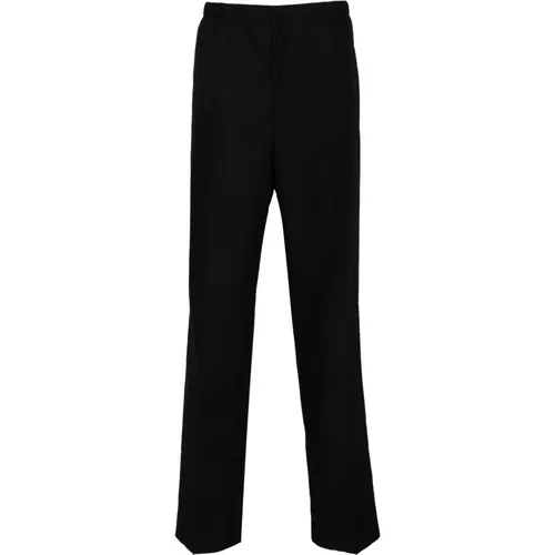 Pleat-Detailing Wool Trousers , male, Sizes: L, XL, M - Fendi - Modalova
