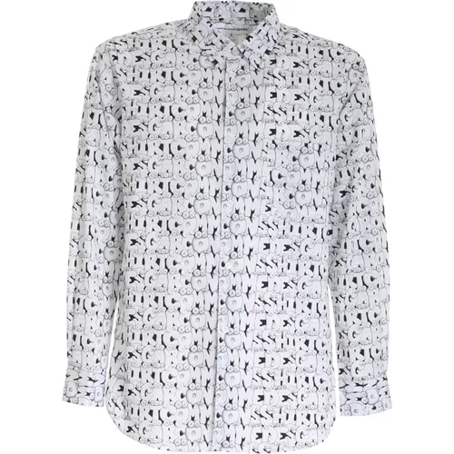 Kaws Print Shirt mit CDG Logo , Herren, Größe: XL - Comme des Garçons - Modalova