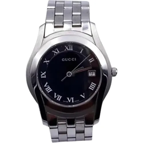 Pre-owned Silver watches , female, Sizes: ONE SIZE - Gucci Vintage - Modalova