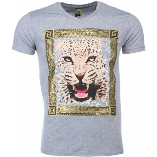 Günstige Pullover Online Tigerdruck - Herren T-Shirt - 1415G , Herren, Größe: L - Local Fanatic - Modalova