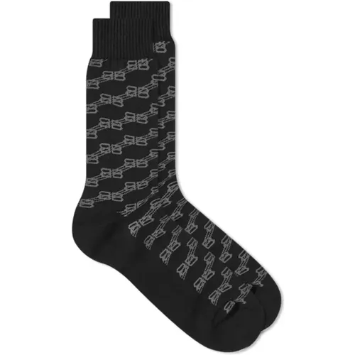 Monogramm-Logo-Socken , Herren, Größe: L - Balenciaga - Modalova