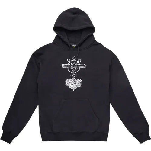 Schwarzer Astro Hoodie , Herren, Größe: XL - IUTER - Modalova