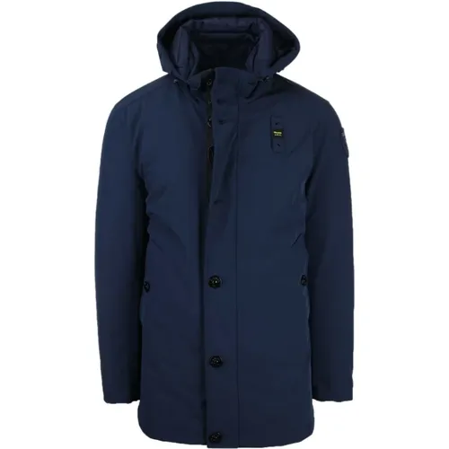 Chester Coat , male, Sizes: XL, 3XL, M, 2XL, S - Blauer - Modalova