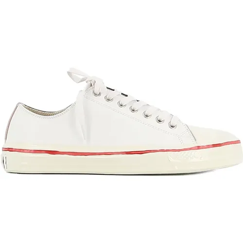 Bi-Colour Leather Sneakers , female, Sizes: 2 UK - Marni - Modalova