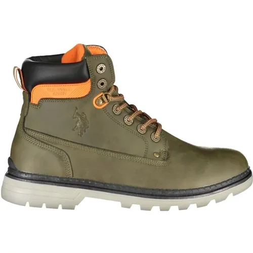 Elegant High Boots with Contrast Details , male, Sizes: 10 UK, 6 UK, 9 UK, 7 UK - U.s. Polo Assn. - Modalova