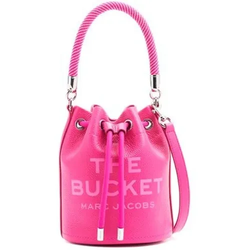 Leather Bucket Bag Lipstick , female, Sizes: ONE SIZE - Marc Jacobs - Modalova