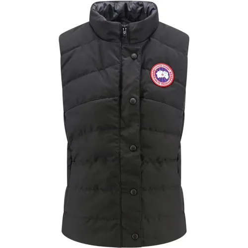 Quilted Jacket with Hidden Closure , female, Sizes: XS - Canada Goose - Modalova