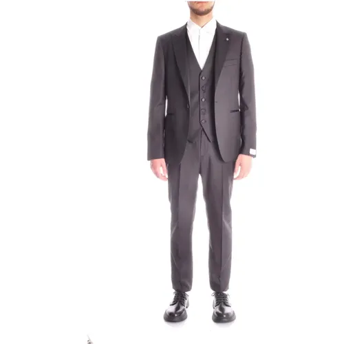 Single-Breasted Suit Set for Men , male, Sizes: M - Tagliatore - Modalova