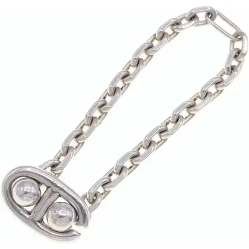 Pre-owned Hermès silver key holder , female, Sizes: ONE SIZE - Hermès Vintage - Modalova