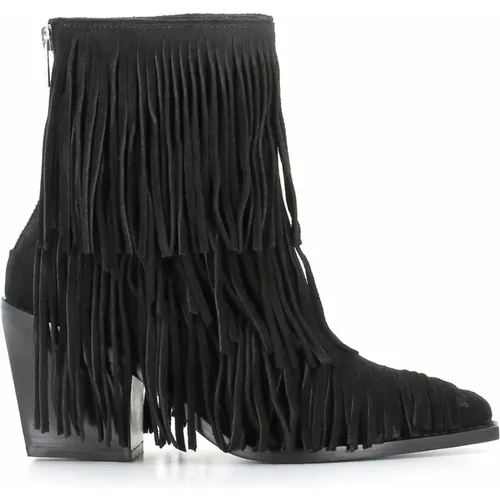 Suede Fringe Boots , female, Sizes: 3 UK, 5 UK, 7 UK - Zadig & Voltaire - Modalova