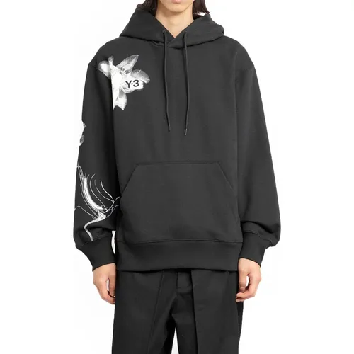 Graphic Print Hoodie Oversize , male, Sizes: 2XL - Y-3 - Modalova