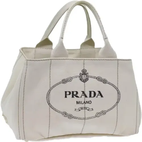 Pre-owned Canvas handbags , female, Sizes: ONE SIZE - Prada Vintage - Modalova