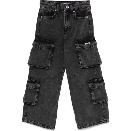 Denim Nero Hose MSGM - MSGM - Modalova