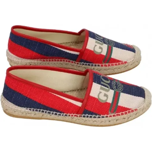 Pre-owned Leather espadrilles , female, Sizes: 6 UK - Gucci Vintage - Modalova