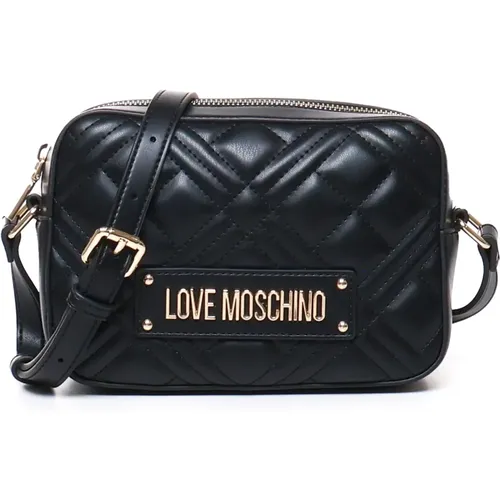 Quilted Ecoleather Shoulder Bag , female, Sizes: ONE SIZE - Love Moschino - Modalova