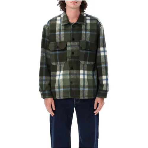 Stanton Shirt Jacket Rosin Multi , male, Sizes: XL - Obey - Modalova