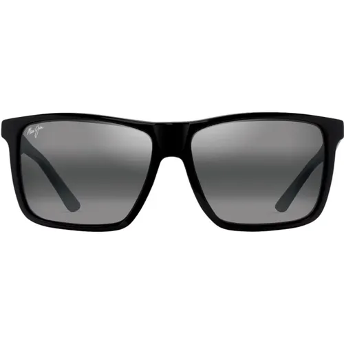 Mamalu Bay Sonnenbrille Schwarz Neutral Grey , Herren, Größe: 57 MM - Maui Jim - Modalova