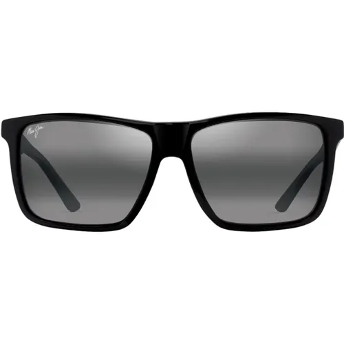 Mamalu Bay Sonnenbrille Schwarz Neutral Grey , Herren, Größe: 59 MM - Maui Jim - Modalova