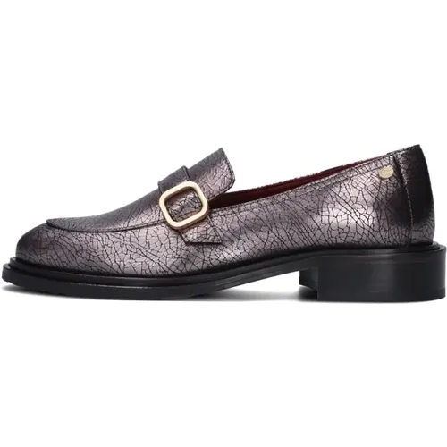 Schwarze Leder Loafers Ilay Schnalle , Damen, Größe: 36 EU - Fred de la Bretoniere - Modalova