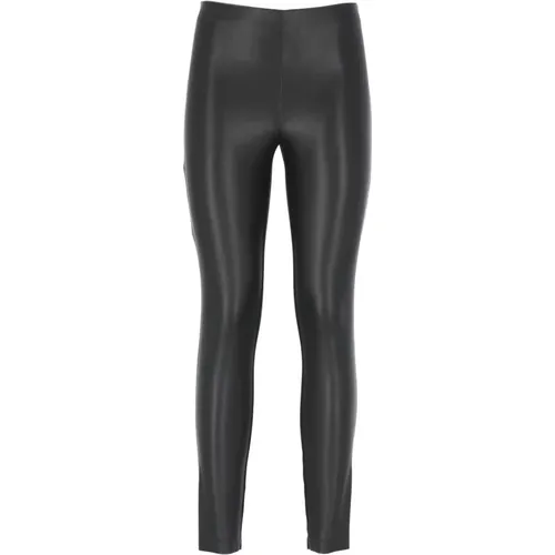 Schwarze elastische Stoffleggings - Wolford - Modalova