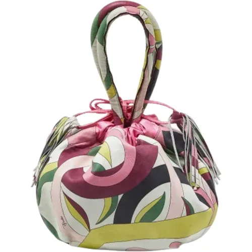Pre-owned Leather handbags , female, Sizes: ONE SIZE - Emilio Pucci Pre-owned - Modalova