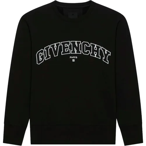 Logo Split Crewneck Sweatshirt - Givenchy - Modalova