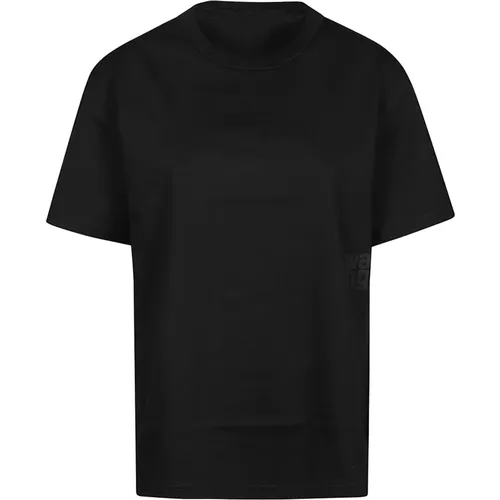 Logo Essential T-Shirt , Damen, Größe: M - T by Alexander Wang - Modalova