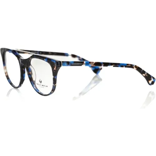 Geometrische Wayfarer Brille Blau Havana - Frankie Morello - Modalova