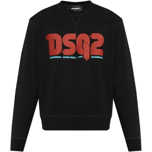 Sweatshirt mit Logo , Herren, Größe: L - Dsquared2 - Modalova