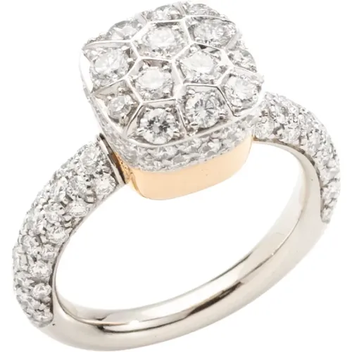 Classic Nude Ring with Diamond , female, Sizes: 54 MM - Pomellato - Modalova