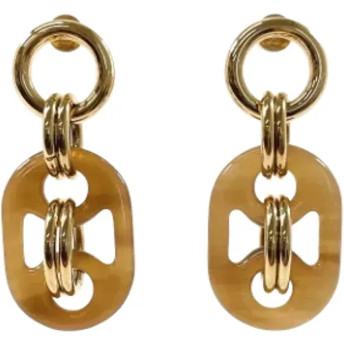 Pre-owned Metal earrings , female, Sizes: ONE SIZE - Hermès Vintage - Modalova