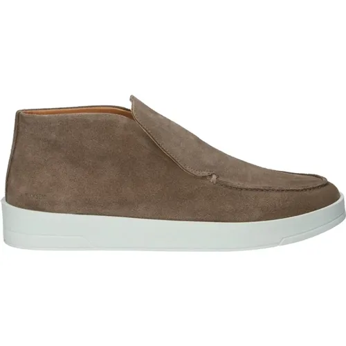 Luxuriöse Wildleder Slip-ons Heben Stil , Herren, Größe: 41 EU - Blackstone - Modalova