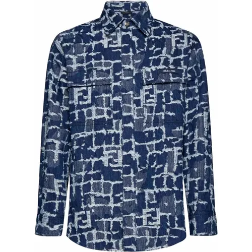 Shirt Stylish , male, Sizes: M - Fendi - Modalova