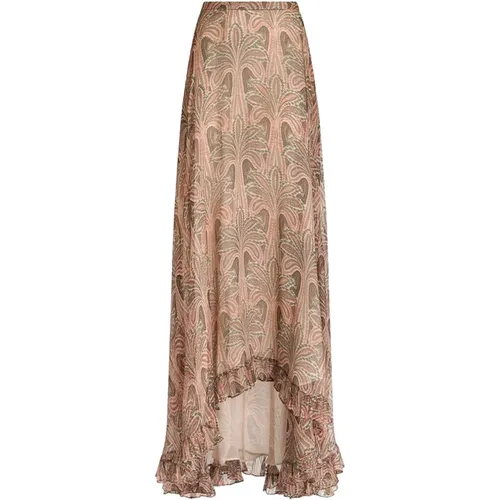 Silk Printed Skirt , female, Sizes: XS, S - ETRO - Modalova